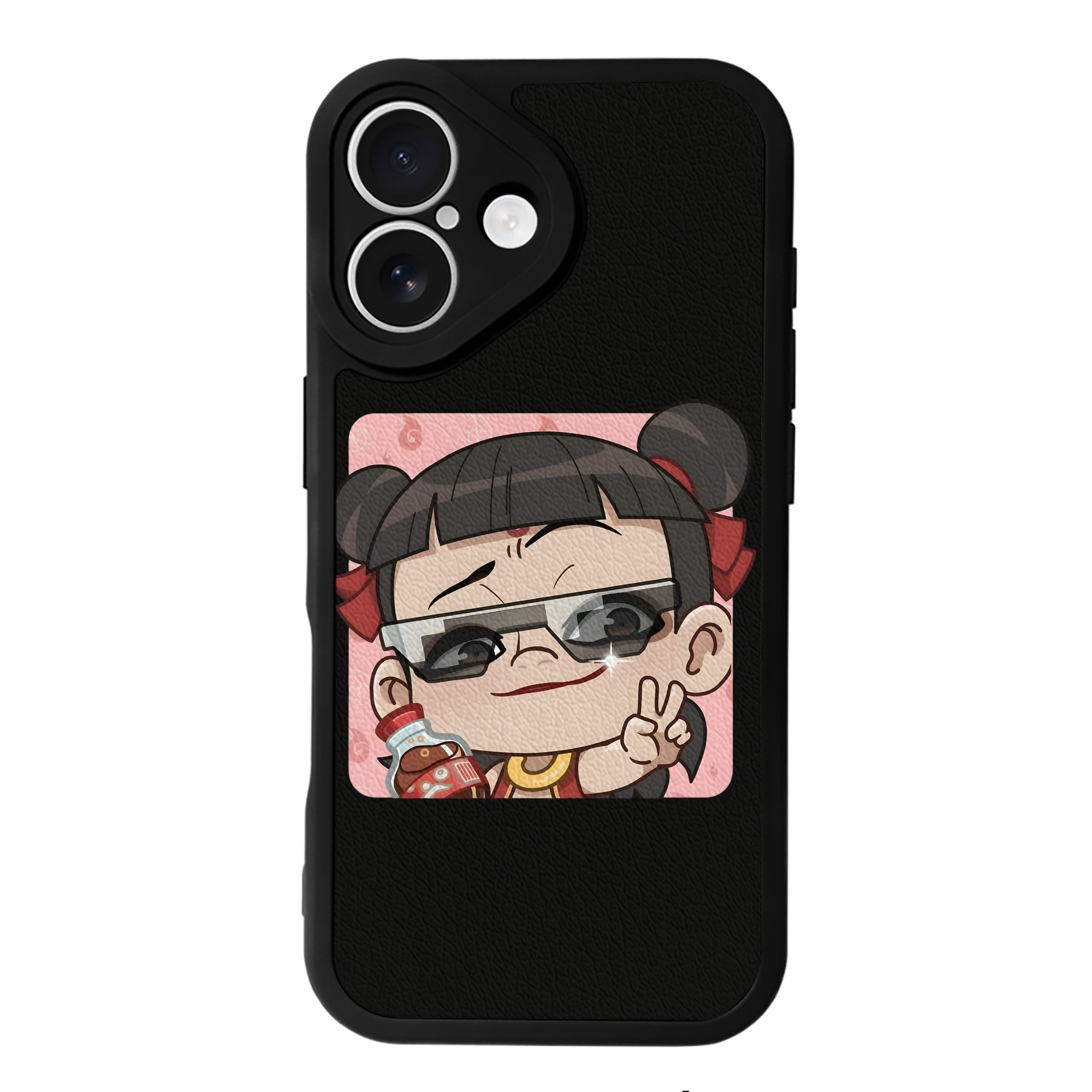 （画像用） Ne Zha 2 ナタ 魔童の大暴れ 【iPhone 16シリーズ対応】シリコンスマホケース（レザー調） 材質：シリコン